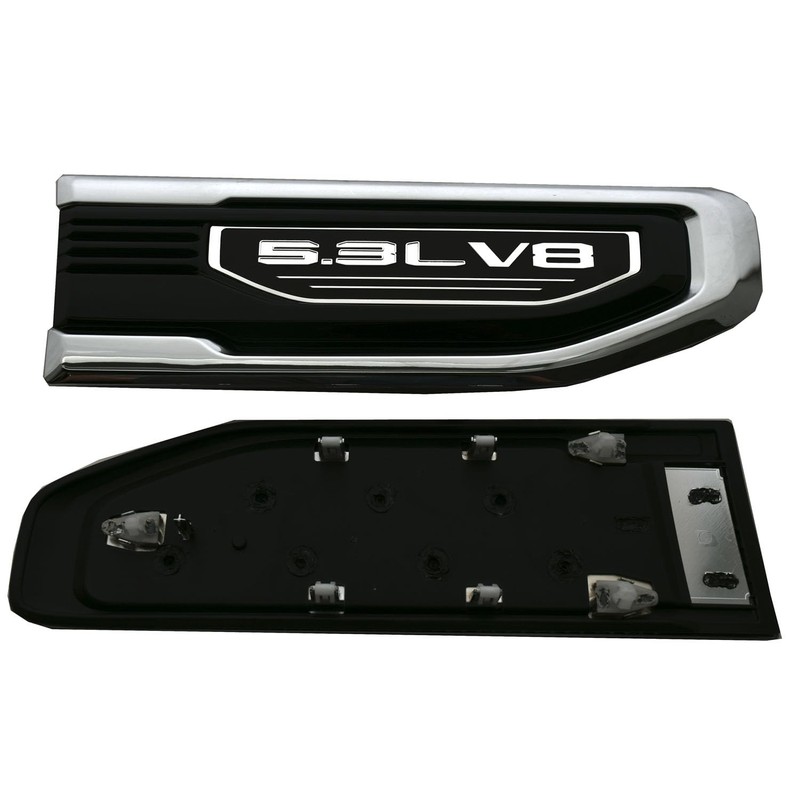 Pair New 5.3L V8 Vent Emblems Kit 3D Driver Passenger