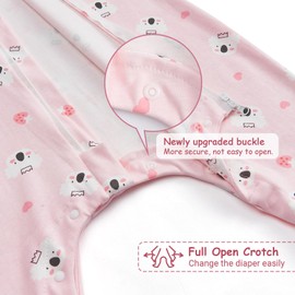 WYTbaby Baby Sleeping Bag With Legs 0.5 Tog Summer Sleeping Bag Baby 100% Cotton Sleeveless Toddler Sleeping Bag For Boys And Girls,70cm/6-18 Months