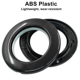 BokWin 8 Pack 1-9/16" (40mm) Inner Diameter Curtain Grommet, Black Clip on Eyelet Rings Eyelet Curtain Rings