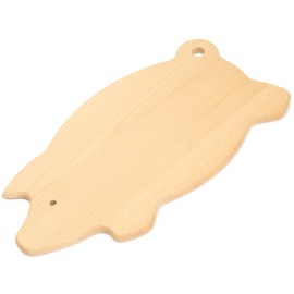 EVERYJOY Serving Board Made of Beech Wood Chopping Board Breakfast Board for Cutting and Serving (Piggy, 29 x 15.5 x 0.9 cm)