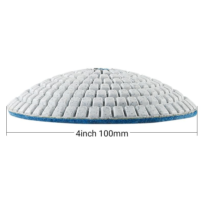 LOZLIN 8-Piece 5/8-11 Thread Curved Diamond Polishing Pad Set with
