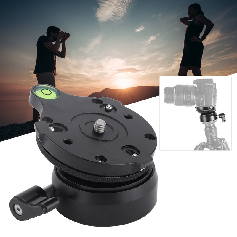 Tripod Head DY‑60N Tripod Leveling Base Leveler Adjusting Plate for