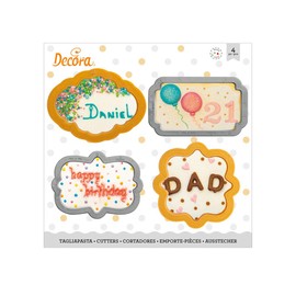 Decora 0255087 Plastic Cutter Frame Set of 4