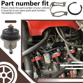 BUTITNOW New Fuel Injection Pressure Regulator 19236428, 2173299 - Kit with Clip and Snap Ring for Bonneville 2001-2005