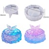 Round Trinket Box Epoxy Mold with Angel Wing Lid DIY