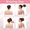 Benehair Messy Hair Scrunchies Straight Elastic Easy Hair Chignons Updo