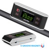 Inclinometer, RISEPRO® Digital Protractor Angle Finder Level Inclinometer Magnetic V-Groove