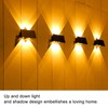 Solar Lights Outdoor IP67 Waterproof 4 LED Solar Fence Lights
