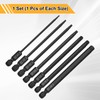 sourcing map 7pcs Flat Hex Head Drill Bit H1.5/H2/H2.5/H3/H4/H5/H6 Magnetic