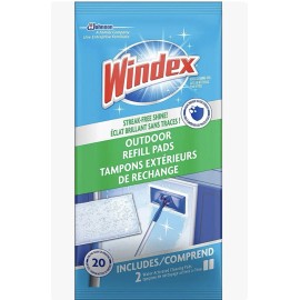 Windex Outdoor Refill Cleaning Pads Streak Free Shine 2 Count