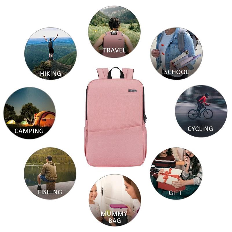 MAXTOP Laptop Backpack with USB Portand-ldeal for College, Work, Nursing,