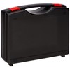Kunststoffkoffer PP schwarz mit Schaumstoffeinlage L340xB275xH83mm