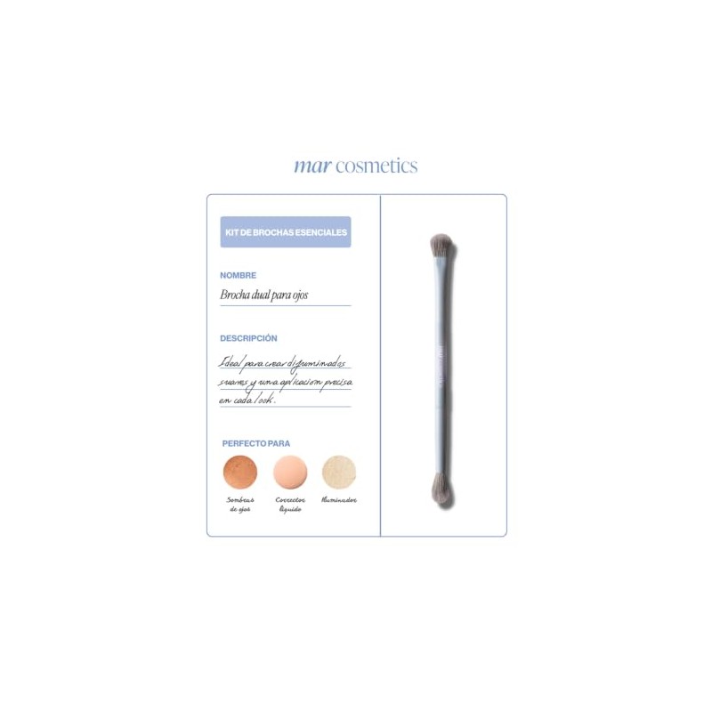 Mar Cosmetics Set de 4 Brochas 2 en 1