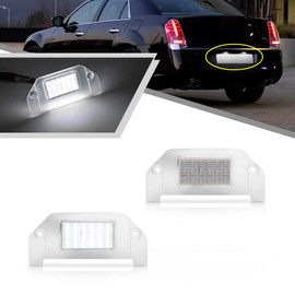 Mingrui test 2Pcs LED License Plate Lights Number Lamp for Chrysler 300 2005-2014 Powered by High Power SMD Xenon White LED Error Free