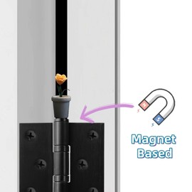 3PCS Rose Flower Magnetic Hinge Head Toppers Magnetic Hinge Head Home Decoration，Mini Potted Roses Cute Magnetic Hinge Heads Figurines Hinge Heads Decorative Topper Set ﻿