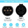 EV Charger Type 1 to Type 2 Adapter,SAE J1772 to