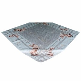 texpot Tablecloth 85 x 85 cm with print bunny flowers Easter spring