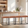 Erste!Bravo Brown Counter Height Bar Stool for Kitchen Counter 24