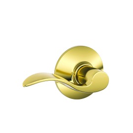 Accent Hall and Closet Lever, Bright Brass (F10 Acc 505)