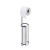 Croydex Toilet Roll Holder Free Standing | Matt Black Free