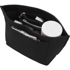 Bag Organiser for Longchamp, Bag Insert Organizer, Purse Insert Organizer with Zipper, Multi-Pocket Felt Handbag Organizer for Insert Wallet Organizer, Folding Tote Bag Organizer Insert for Longchamp