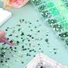 Sinyanail Green Flatback Rhinestones Kit for Nails, 12780pcs 2-6mm Mixed