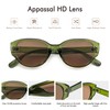 Appassal Retro Cat Eye Sunglasses for Women Round Polarized Cute