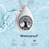 Hearbeingt Teardrop Urn Necklaces for Ashes Tree of Life Memorial