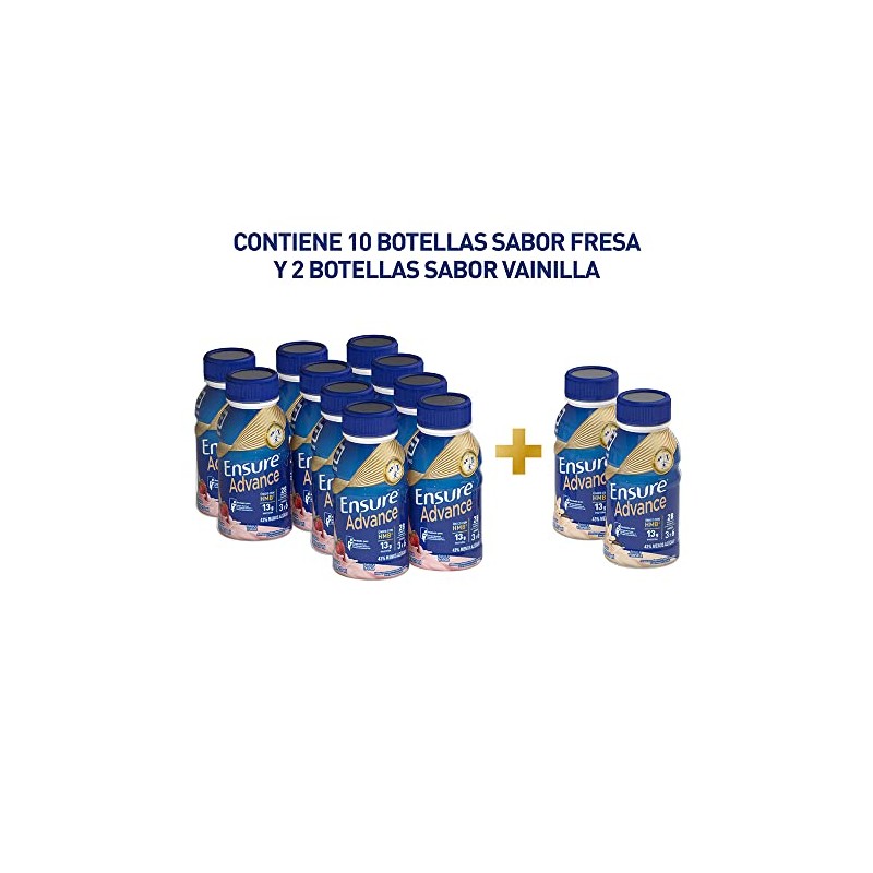 Ensure Advance Multisabor 10 Fresa 2 Vainilla 237 Ml (12