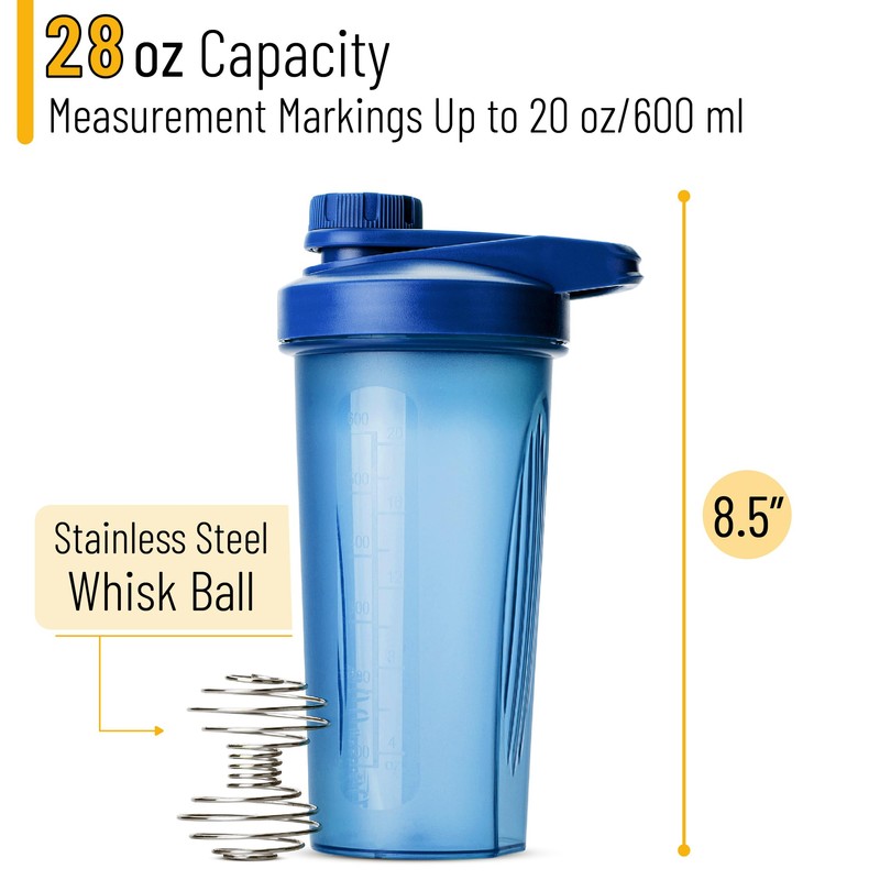 Mr. Pen- Shaker Bottles for Protein Mixes with Twist Cap,