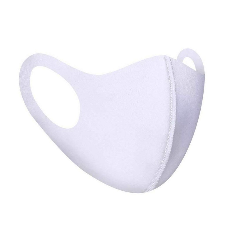 Komonee Adults Washable Reusable White Face Mask Dustproof Cloth Mouth