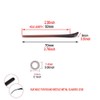 2 Pairs Sunglasses End Tips Eyeglass Ear Sock Pieces Tube