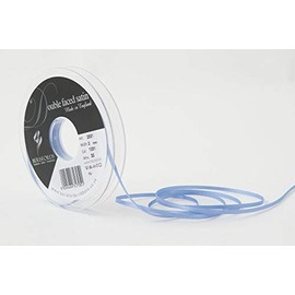 Berisfords Double FACE Poly Satin Ribbon, Lupin, 3 mm