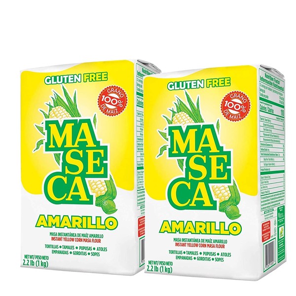 Maseca Instant Yellow Corn Masa Flour 2.2lb | Masa Instantanea de Maiz Amarillo 1kg (2)