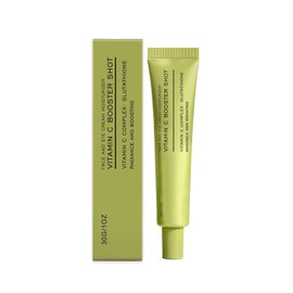 Vitamina C con Glutatión y Vitamina E, Sérum Facial Brillo y Antiarrugas, Tratamiento Unifica el Tono, Suaviza la Piel, Vitamin C Booster Shot, Uso Diario (1PC)