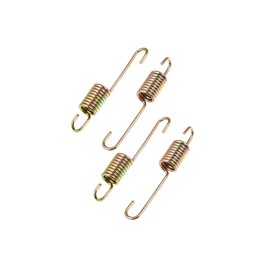 Partuto 4pcs 8cm Length Gold Tone Motorcycle Brake Pedal Return Spring Replacement