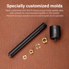 WUTA Eyelets Setting Tool,Smooth Black Grommet Installation Tools, Rivets Setter
