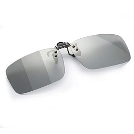 KANGYONG Dimmable Clip-On Sunglasses, Over Glasses, Color Change, Polarized Glasses, Mounting, Flip-up Type, Driving, Driving, Over Glasses, Flip-up Type Changing Dimmable Lenses