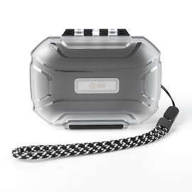 CCZ Taichi Hard Shell IEM Case for KZ ZS10 Pro in Ear Monitor, Travel Portable Earbuds Case Waterproof Headphones Storage Box for Shure SE215, CCZ Melody, KBEAR KS1 KZ ZAR ZAS Earphone (Clear White)