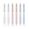 UPENOTE 6pcs Gel Pen set, Black Ink Pens 0.18mm /0.28mm