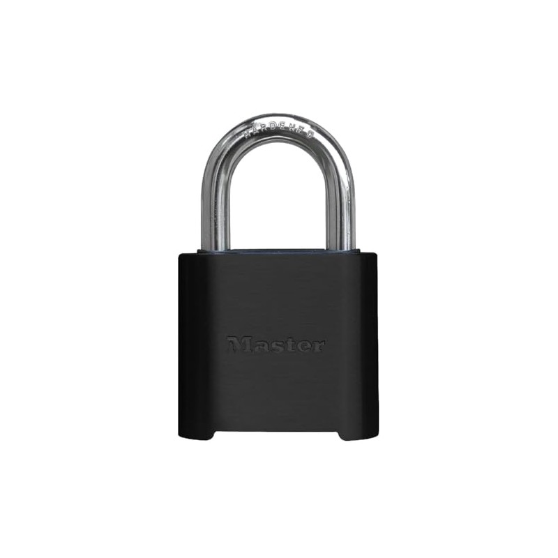 Master Lock 878 Powder Coated Black Zinc Resettable Combination Padlock