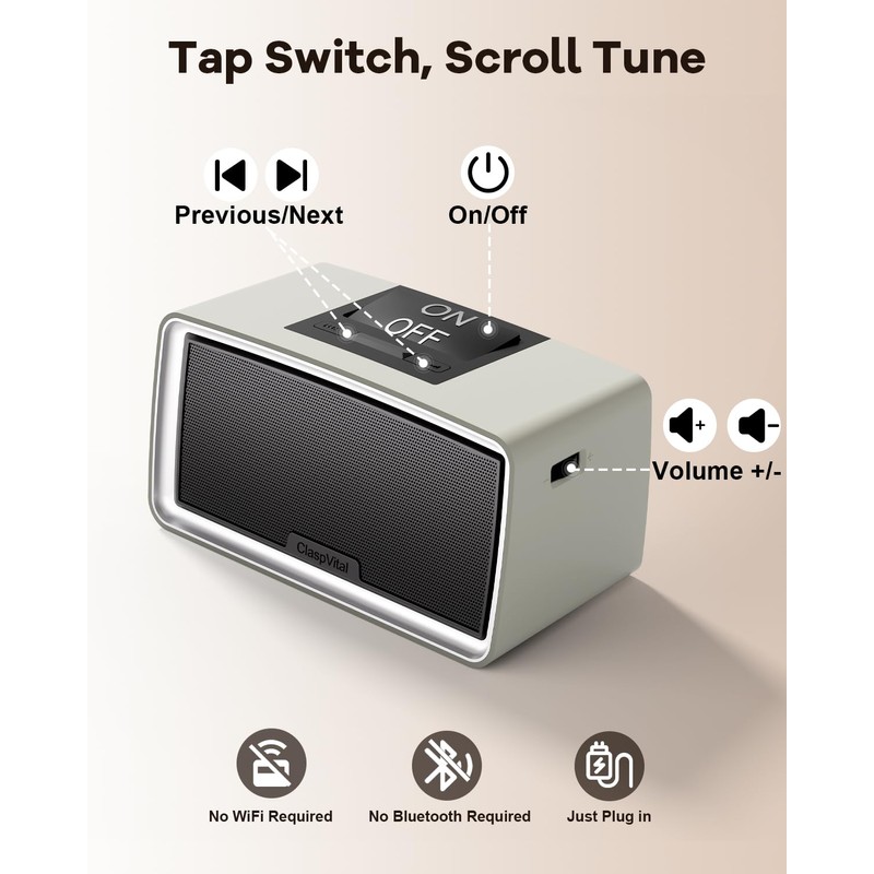 One-Touch Simple Music Player for Seniors | 32GB TF Card