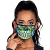 Leg Avenue M1011-10122 Zombie Skull Face Mask, O/S, Black