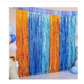 Blue Dog Birthday Party Decorations Supplies Kit - Paw Balloons Garland Arch -2 Streamer Curtains, Table Skirt & Cloth, Banner, for Boys Girls Paw Theme Party Decor