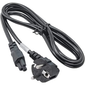 e-Scooter Charging Cable Power Cable Suitable for Ninebot MAX G30, G30D, G30D2 and F65D with Angled Power Plug without Internal Charger and a Length of 1.5 Metres