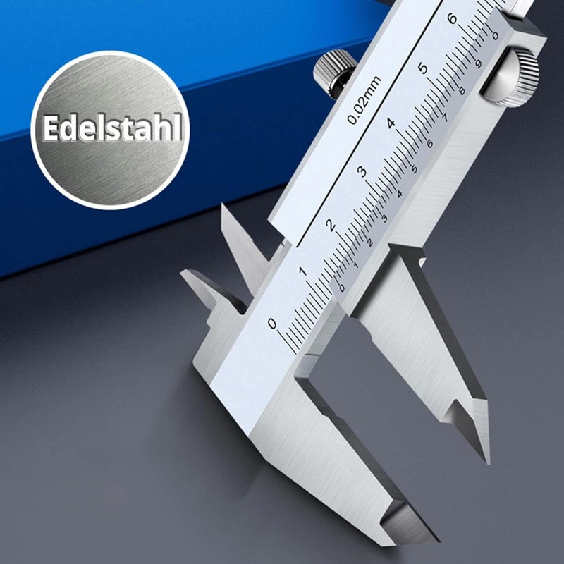 Vernier Caliper with Locking Screw, 150 mm Stainless Steel Vernier