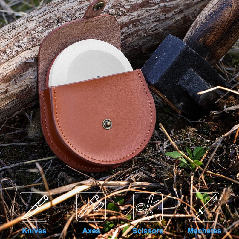 Angerstone Axe Sharpener - 3.8”Oversized Axe/Hatchet Sharpening Stone - Whetstone
