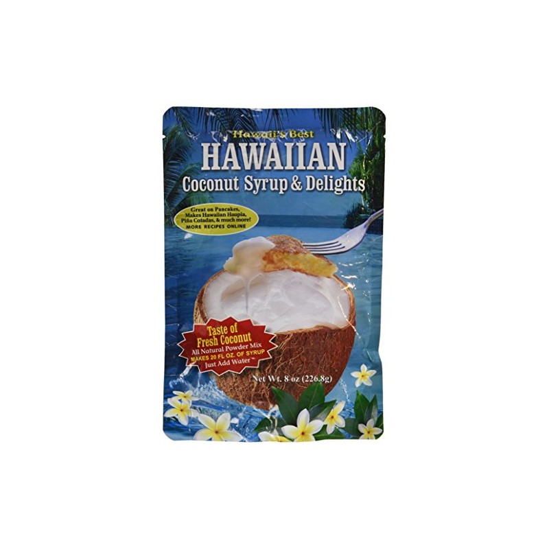 Kauai Tropical Syrup, Inc Hawaiian Coconut Syrup and Delights, 8.0