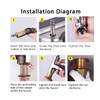 Faucet Fittings Nipple Locknut Kit Extension Threaded Pipe Longer Mounting