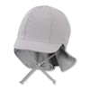 Sterntaler Children's Peaked Cap with Neck Protection, Ties and Hidden